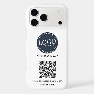 Modern Business Logo QR Code Custom iPhone 17 Pro Max Case