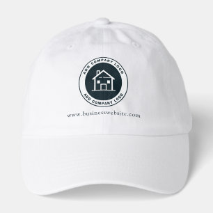 Modern Business Logo Real Estate Agent Custom Hat