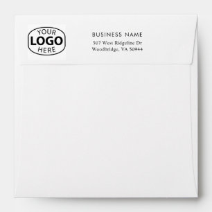 Modern Business Logo Return Addressed Custom Envelope