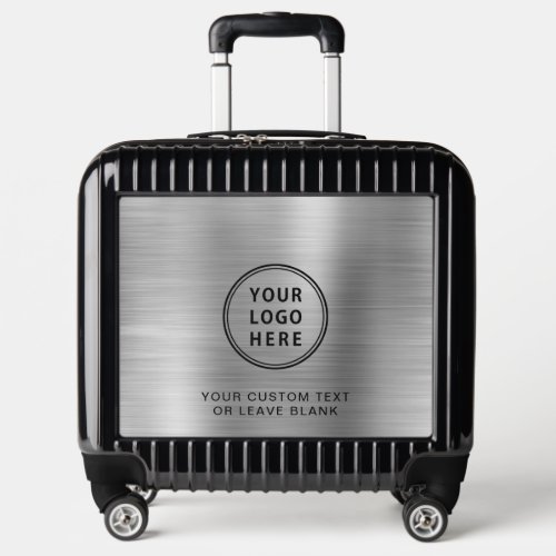 Modern Business Logo Silver Black Luggage