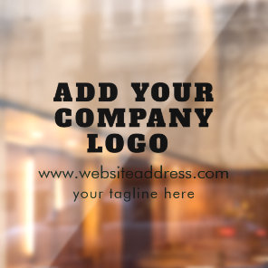 Modern Business Logo Simple Company Window Cling