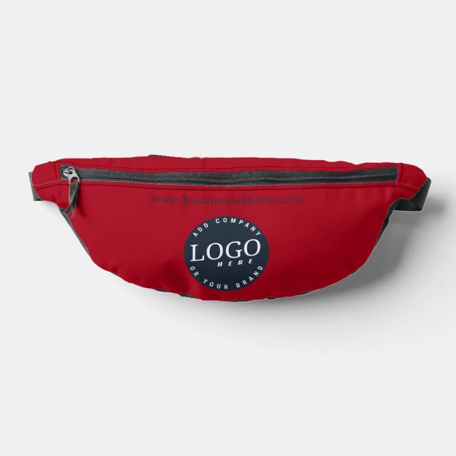 Modern Business Logo Simple Employees Fanny Pack (Lay Down)