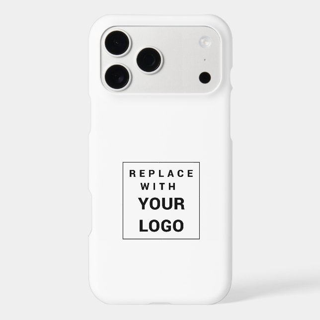 Modern Business Logo Simple Promotional iPhone Case (Back)