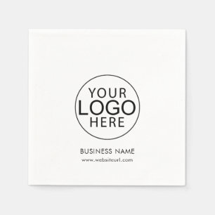 Modern Business Logo Staff Custom Paper Napkins