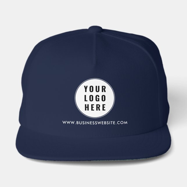 Modern Business Logo Staff Employee Swag Snap Back Hat (Front)