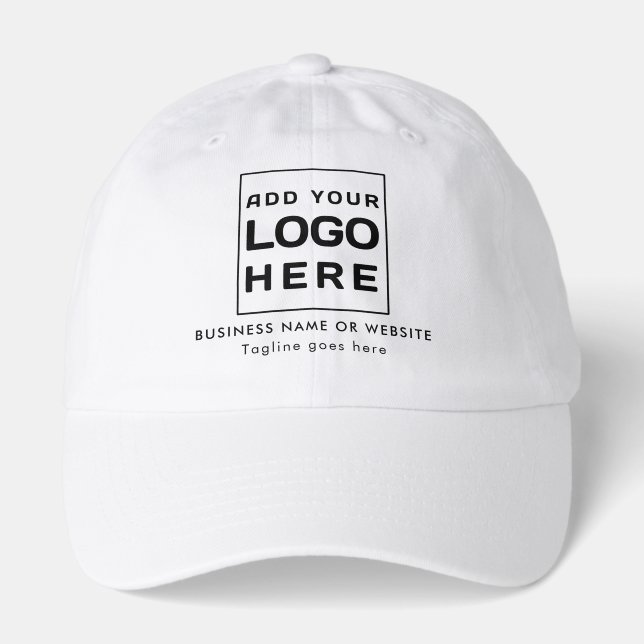 Modern Business Logo Staff Employees Custom Hat (Front)