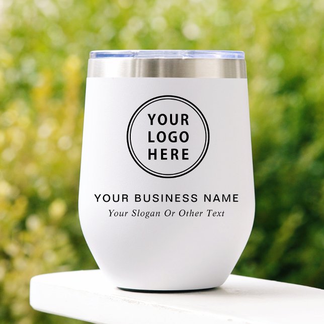 Modern Business Logo Thermal Wine Tumbler (Creator Uploaded)