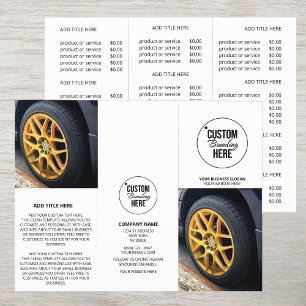 Modern Business Logo Trifold Photo Price Brochure