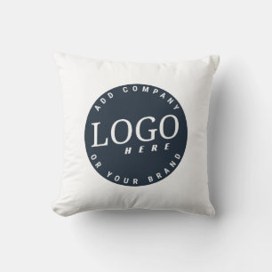 Modern Business Logo Vacation Rentals Custom Throw Pillow