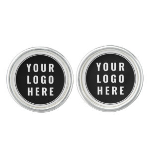 Modern Business Logo Website Custom Promotional Cufflinks