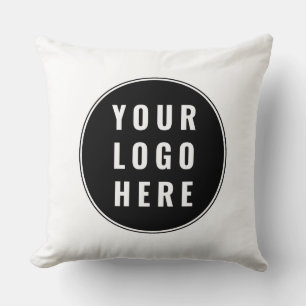 Modern Business Logo Website Custom Promotional Throw Pillow