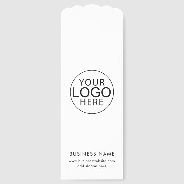 Modern Business Logo Website Promotional Custom Bookmarks (Front)