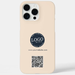 Modern Business Logo Website QR Code Employees iPhone 16 Pro Max Case