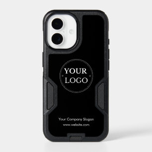 Modern Business Logo with Custom Slogan & Website iPhone 17 Case