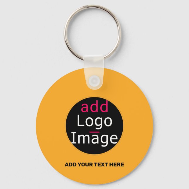 Modern Business Macaroni & Cheese Hue  Keychain (Front)