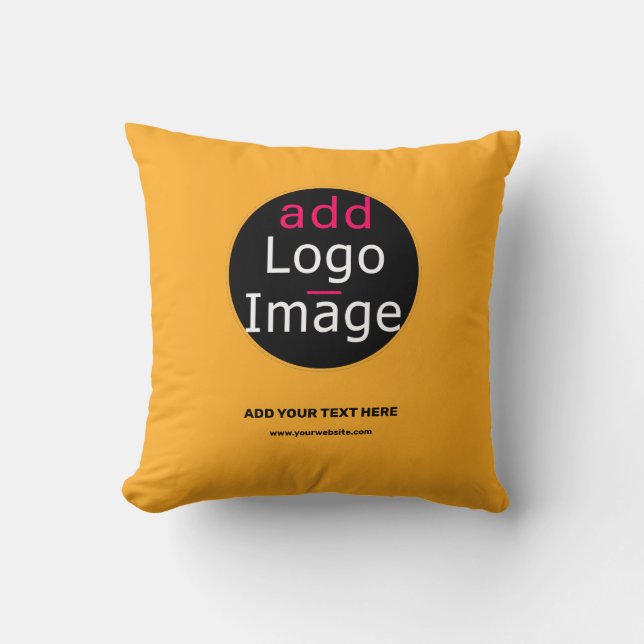 Modern Business Macaroni & Cheese Hue Throw Pillow (Front)