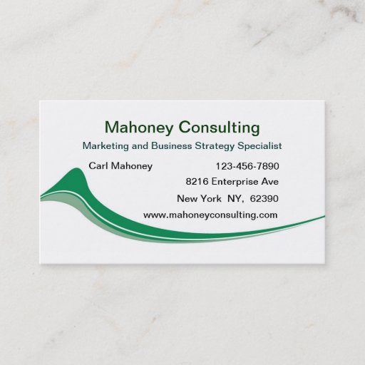 Customizable Modern Business Marketing Consulting Business Card