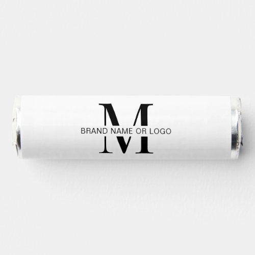 Modern Business Monogram Logo Company Branded Breath Savers Mints