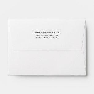 Modern Business Name Company Return Address Envelope