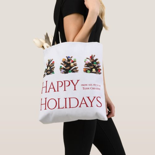 Modern business nature Merry Christmas bag