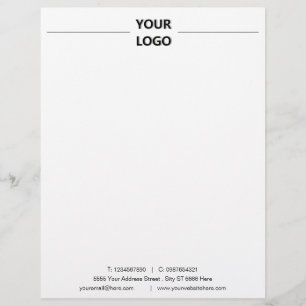 Modern Business Office Letterhead with Logo