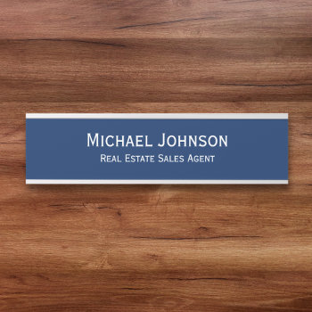 Modern Business Office Name Title Professional Door Sign by iCoolCreate at Zazzle