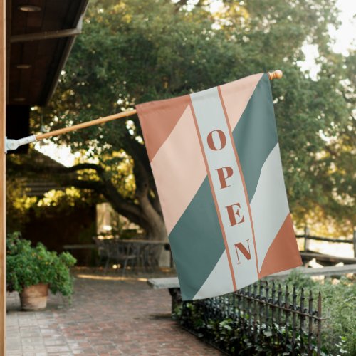  Modern Business Open Fall Colors House Flag