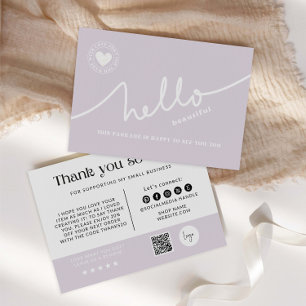 Modern Business Package Insert Card