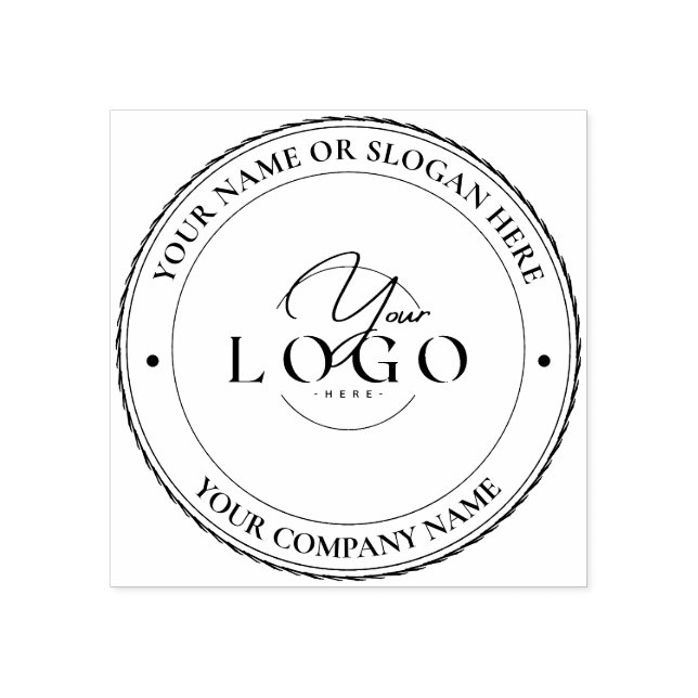 MODERN BUSINESS Personalized Business Logo Address Rubber Stamp (Imprint)
