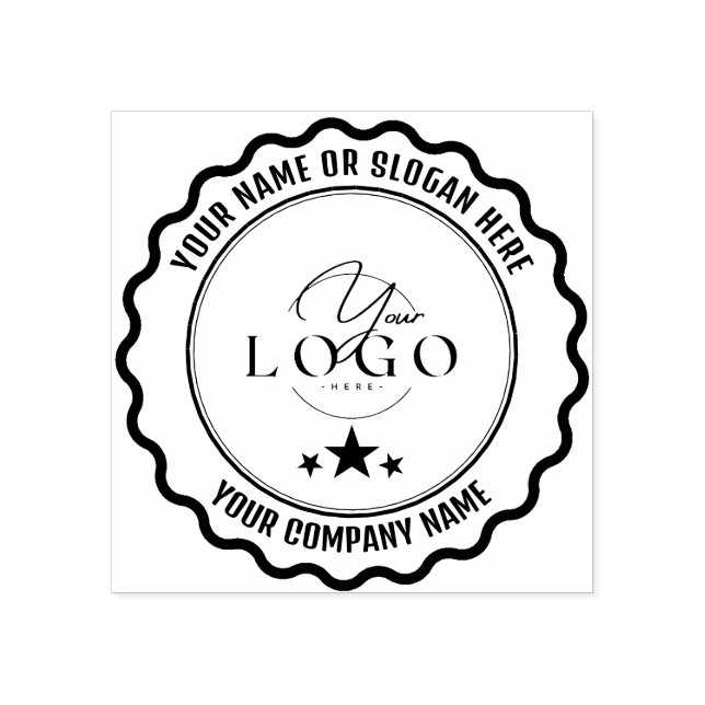 MODERN BUSINESS | Personalized Business Logo Rubber Stamp (Imprint)