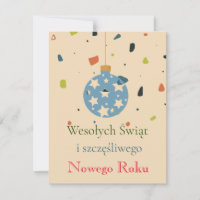 Modern Business Polish Christmas Wesołych Świąt