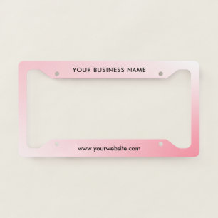 Modern Business Professional Company License Plate Frame