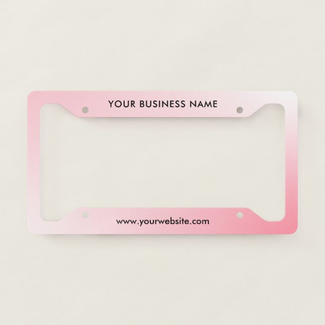 Modern Business Professional Company  License Plate Frame (Front)