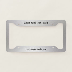 Modern Business Professional Company License Plate Frame