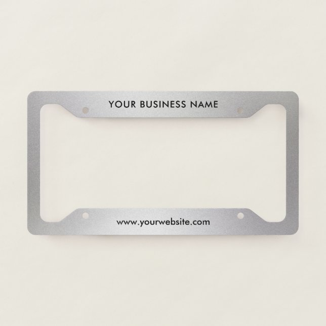 Modern Business Professional Company  License Plate Frame (Front)