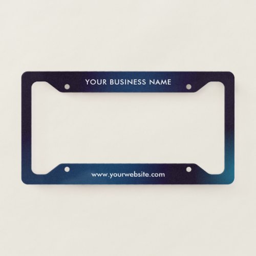 Modern Business Professional Company  License Plate Frame