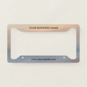 Modern Business Professional Company License Plate Frame