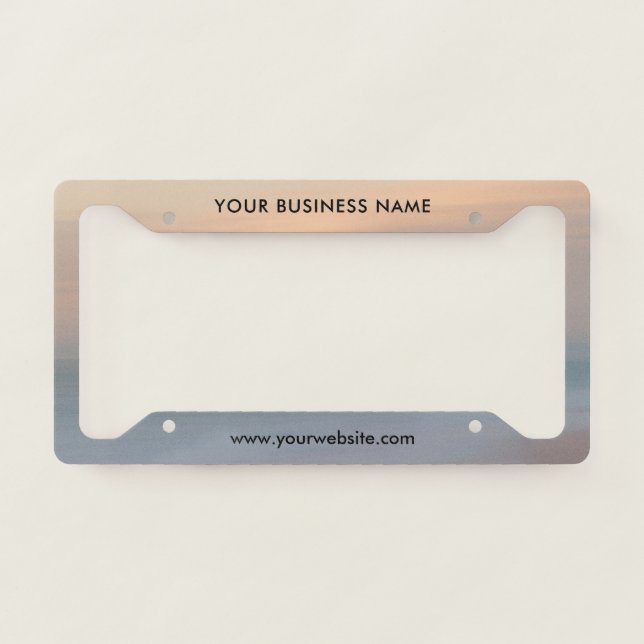 Modern Business Professional Company  License Plate Frame (Front)