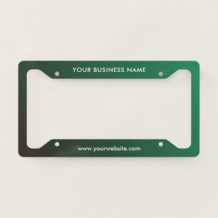 Modern Business Professional Company  License Plate Frame