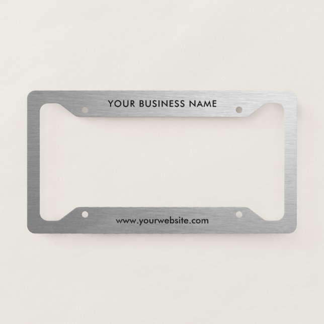 Modern Business Professional Company  License Plate Frame (Front)