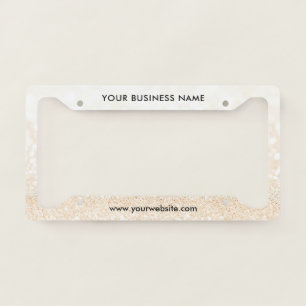 Modern Business Professional Company License Plate Frame