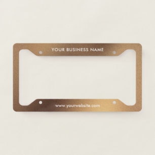 Modern Business Professional Company License Plate Frame