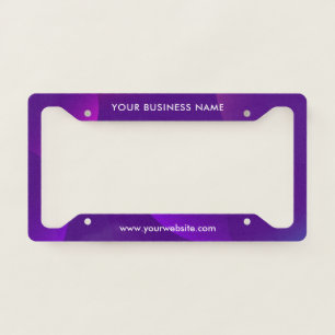 Modern Business Professional Company License Plate Frame