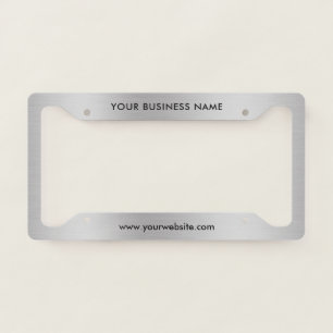 Modern Business Professional Company License Plate Frame