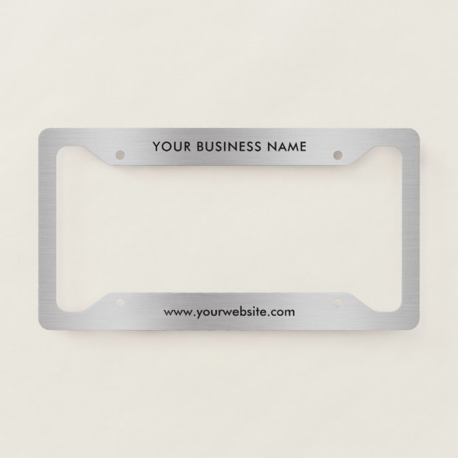 Modern Business Professional Company  License Plate Frame (Front)