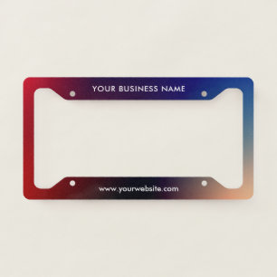 Modern Business Professional Company License Plate Frame