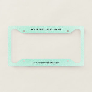 Modern Business Professional Company License Plate Frame