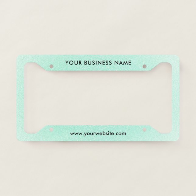 Modern Business Professional Company  License Plate Frame (Front)