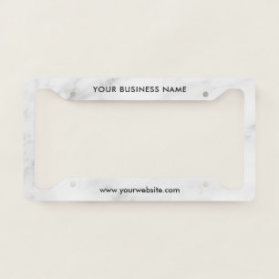 Modern Business Professional Company License Plate Frame