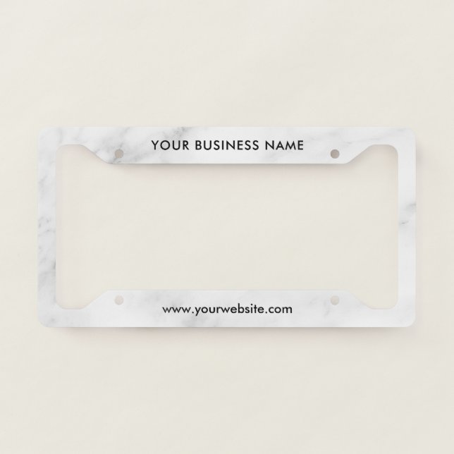 Modern Business Professional Company  License Plate Frame (Front)